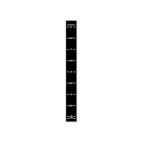 Pro Gym Height Sticker