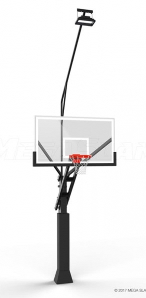 Light pole for basketball court hot sale